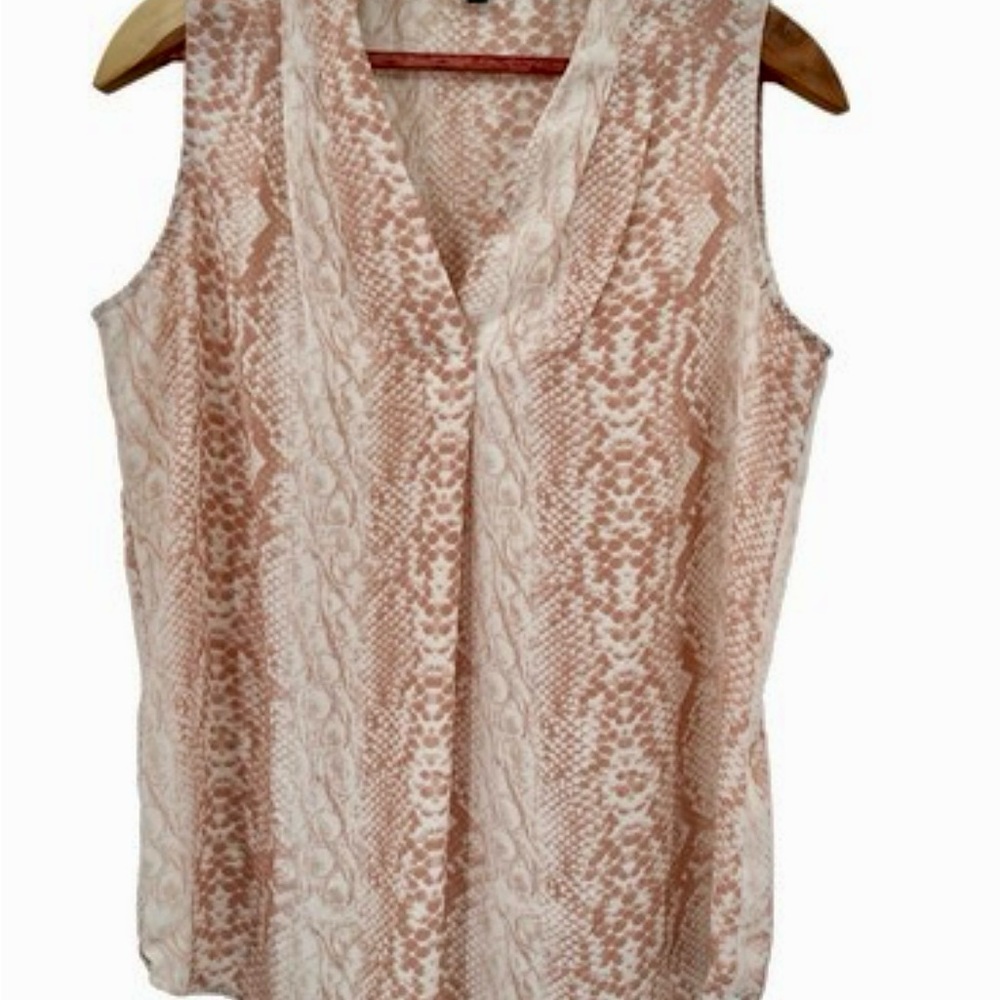 Adrianna Papell Women's Sleeveless Snake Print Top
